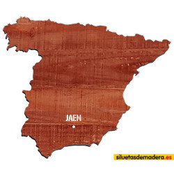 Mapa de España (de madera)