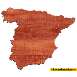 Mapa de España (de madera)